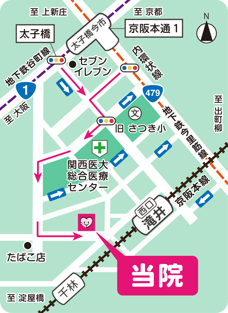 よしおかクリニック地図