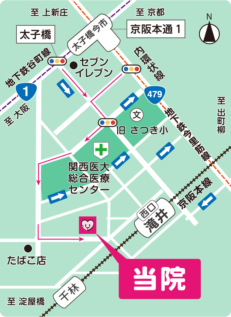 よしおかクリニック地図